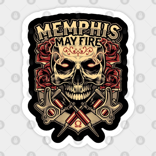 MEMPHIS MAY FIRE BAND Sticker by rahobisona